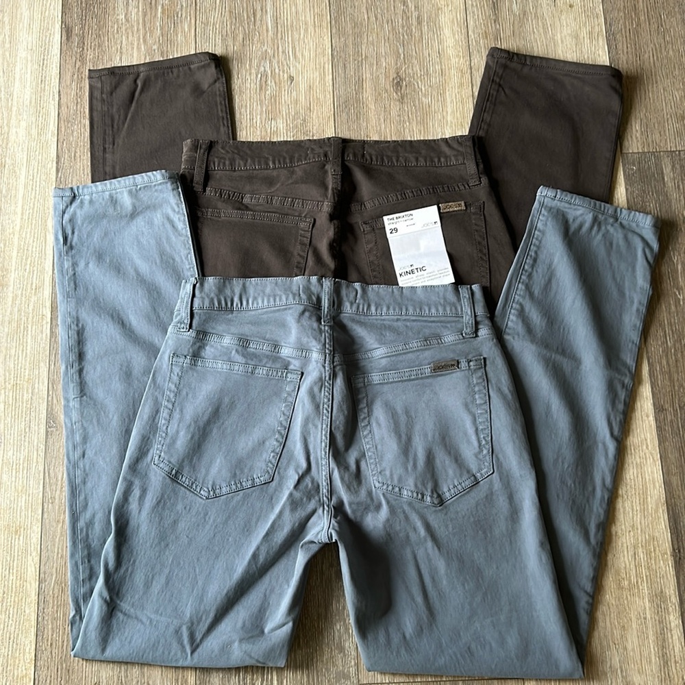 JOE'S Men's Brixton Jeans 2 Pairs Brown and Gray